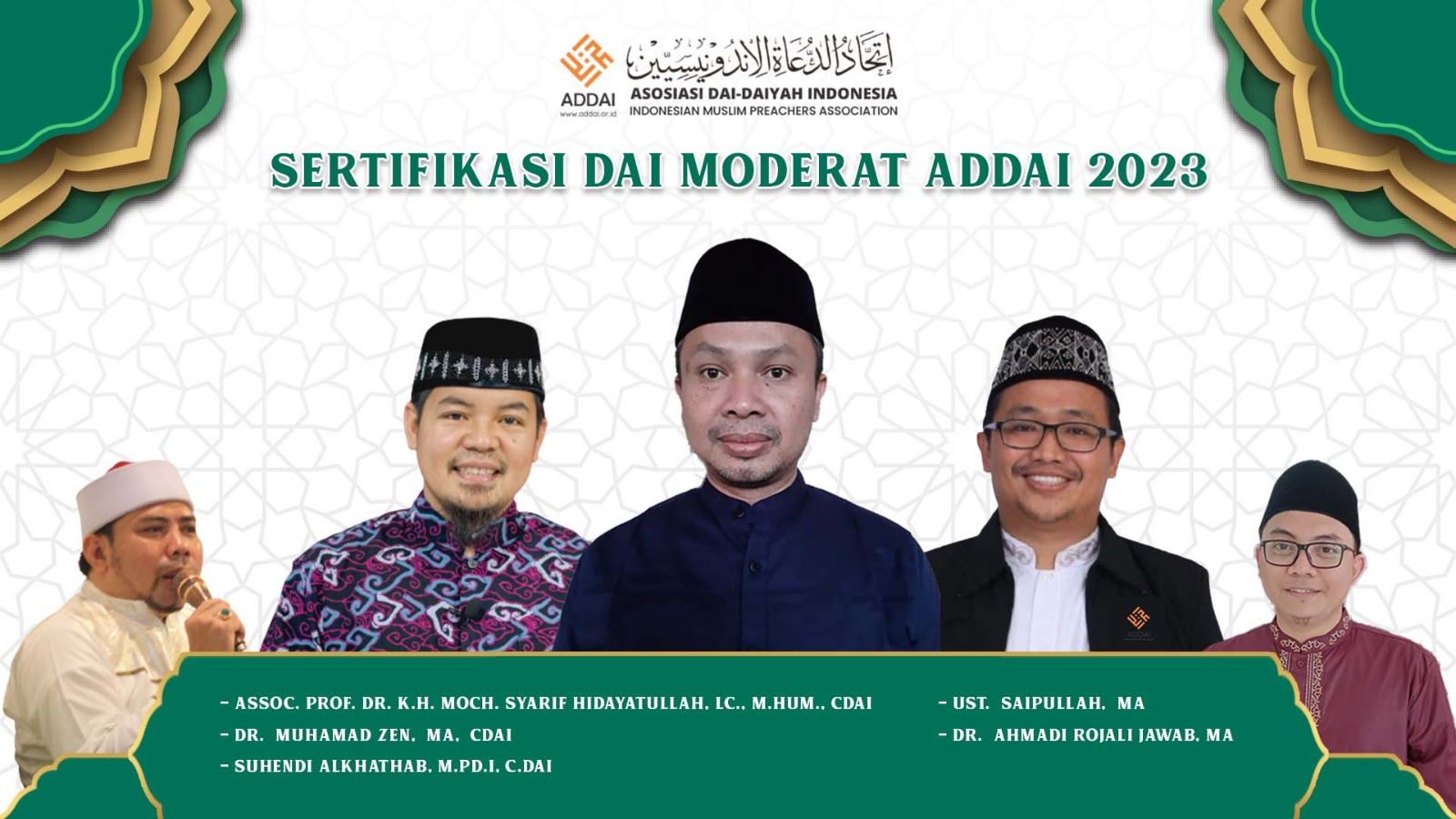 Pengumuman Kelulusan Sertifikasi Dai Moderat ADDAI Batch 3 – ADDAI Online
